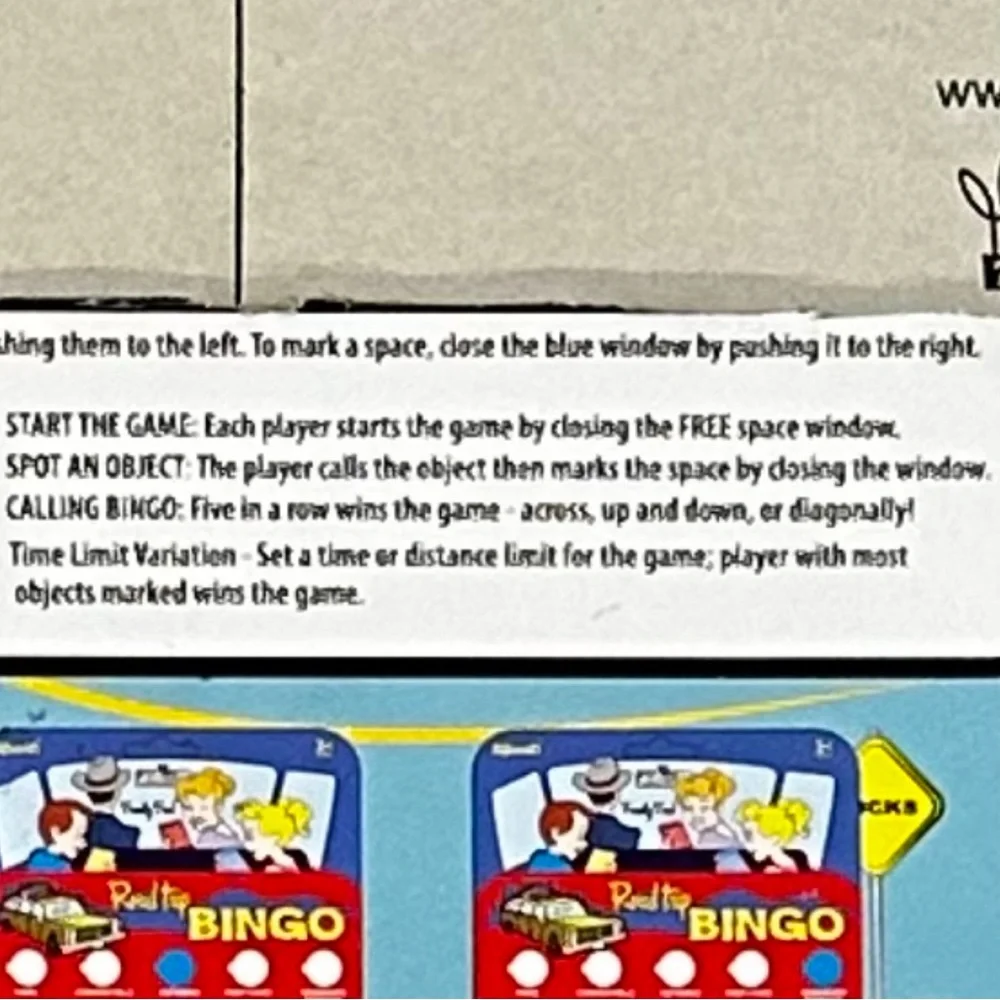 💞 Car Bingo Road Trip Game